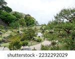 Small photo of Scenery of Japanese garden surrounded by fresh greens at Ishikawa pref.