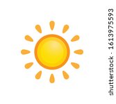 sun icon for graphic design... | Shutterstock .eps vector #1613975593