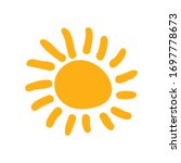sun icon for graphic design... | Shutterstock .eps vector #1697778673
