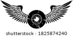 tattoo design of a flying... | Shutterstock .eps vector #1825874240
