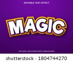 magic text effect template with ... | Shutterstock .eps vector #1804744270