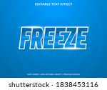 freeze text effect template... | Shutterstock .eps vector #1838453116