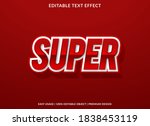 super text effect template with ... | Shutterstock .eps vector #1838453119