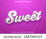 sweet text effect with vintage... | Shutterstock .eps vector #1887864319