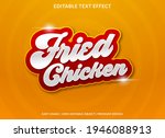 fried chicken text effect... | Shutterstock .eps vector #1946088913
