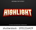 highlight text effect template... | Shutterstock .eps vector #1951216429