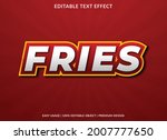fries text effect template with ... | Shutterstock .eps vector #2007777650