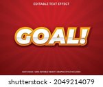 goal editable text effect... | Shutterstock .eps vector #2049214079