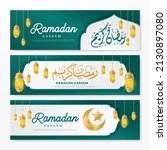ramadan kareem banner template... | Shutterstock .eps vector #2130897080