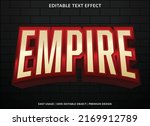 empire text effect template... | Shutterstock .eps vector #2169912789