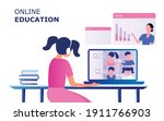 online education for children... | Shutterstock .eps vector #1911766903