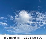 beautiful blue clouds on sky | Shutterstock . vector #2101438690