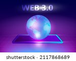 web 3.0 concept  web 3.0... | Shutterstock .eps vector #2117868689