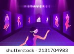 metaverse virtual reality... | Shutterstock .eps vector #2131704983