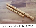 Recorder  Wooden Flute On A...