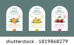 set of 3 labels  packaging of... | Shutterstock .eps vector #1819868279
