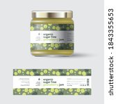 gooseberry jam label and... | Shutterstock .eps vector #1843355653