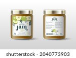 apple jam. label for jar and... | Shutterstock .eps vector #2040773903
