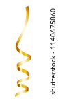 yellow serpentine ribbon mockup.... | Shutterstock .eps vector #1140675860