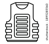 Bulletproof Vest Icon. Outline...