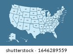 usa map land area vector with... | Shutterstock .eps vector #1646289559