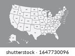 usa map land area vector with... | Shutterstock .eps vector #1647730096