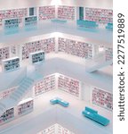 Small photo of Stuttgart City Library with colour graded