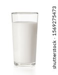 Glass Of Milk Isolated On A...
