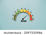 Risk level indicator rating...