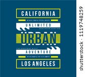 california urban typography t... | Shutterstock .eps vector #1119748259
