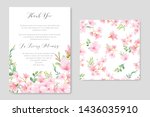 wedding floral cherry blossom... | Shutterstock .eps vector #1436035910