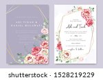 beautiful wedding invitation... | Shutterstock .eps vector #1528219229