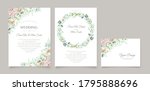 watercolor hydrangea flowers... | Shutterstock .eps vector #1795888696