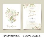 beautiful roses invitation card ... | Shutterstock .eps vector #1809180316