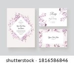 beautiful roses invitation card ... | Shutterstock .eps vector #1816586846