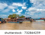 Fisherman's Boats On Tonle Sap...