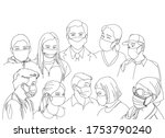 people all over the world live... | Shutterstock .eps vector #1753790240