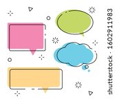 bubble dialogue frame. message... | Shutterstock .eps vector #1602911983