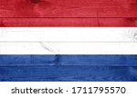 National flag of netherlands on ...