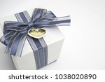 present box for christmas ... | Shutterstock . vector #1038020890
