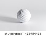 Golf ball on white background...