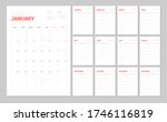 wall calendar template for 2021 ... | Shutterstock .eps vector #1746116819