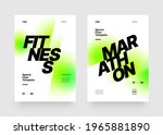 design of posters with abstract ... | Shutterstock .eps vector #1965881890