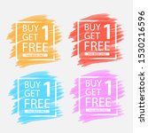 colorful banner grunge paint... | Shutterstock .eps vector #1530216596