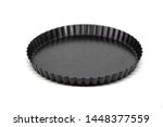 Round Cake Mould, Mold (Tart Tin). Isolated with clipping path.