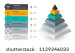 isometric infographic design... | Shutterstock .eps vector #1129346033