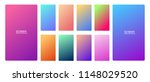 vibrant and smooth gradient... | Shutterstock .eps vector #1148029520
