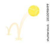 bouncing big tennis game ball... | Shutterstock .eps vector #1810098499