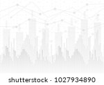 abstract financial chart with... | Shutterstock .eps vector #1027934890