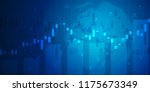 chart financial market . forex... | Shutterstock .eps vector #1175673349